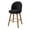 Black, variant on Hawsaiy Modern Swivel Bar Stools Set of 2, 26" Counter Height Bar Stools with Back, Upholstered Chenille Bar Chairs, Solid Wood Legs Kitchen Island Stools with Footrest, Gray
