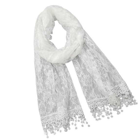 WINDLAND Elegant Lace Mantilla Veils Church Head Scarf Flower Lace Mesh Shawl Wraps Capes