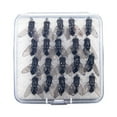 thumbnail image 1 of 20PCS Fishing Fly Lures Bait Hooks Artificial Bait with Plastic Box, 1 of 7