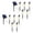 White, variant on HaCpiu 15.7" Solar Halloween Pathway Stake Lights, 2-Pack Outdoor Ground Insert Pumpkin Ghost Landscape Strands, 10 LED Spooky Waterproof Yard Path Lamps for Garden Walkway