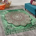 thumbnail image 2 of Ethnic Decorative Rug, Mystic Mandala Culture Karma Calmness and Harmony Boho Design, Quality Carpet for Bedroom Dorm and Living Room, 6 Sizes, Dried Rose, by Ambesonne, 2 of 4