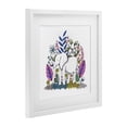 thumbnail image 4 of Elephant in Midst of Flowers White Framed Print Under Glass, design by Cecilia Battaini, 4 of 10