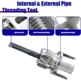 thumbnail image 2 of Juego de 3 herramientas para roscado interno y externo de tuberías, herramienta para roscar tuberías, 2 of 5
