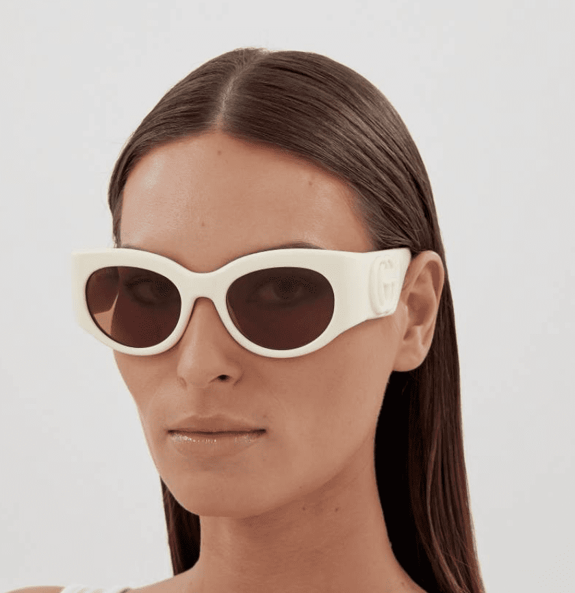 サングラス GUCCI Woman Sunglasses Ivory GG1255S 002 GUCCI GG1255S 002