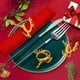 thumbnail image 4 of JM Servilleteros navideños, juego de 12 servilleteros dorados con forma de ciervo para mesa de comedor, decoración de mesa rústica para recepciones de bodas, Navidad, Acción de Gracias, fiestas navideñas, cenas JM, 4 of 5