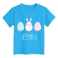 thumbnail image 5 of Boys Easter Outfit Trendy Soft Blue Egg Bunny Print Easter Story Tshirt Boys Funny Short Sleeve T-Shirt Clothes Girls Tees Outfit, 5 of 5