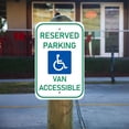thumbnail image 5 of ADA CENTRAL SIGNS - Handicap Reserve Parking Van Accessible Sign R7-8 - ADA Compliant Digitally Printed Text Wall Signs - Handicap Van Accessible Signs Used for Public Reserved Parking, or Outdoor, 5 of 7