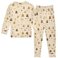 thumbnail image 3 of Pajama Honey Pot Bear Cute Comfortable Cotton Two-piece Pajama Set, 3 of 7
