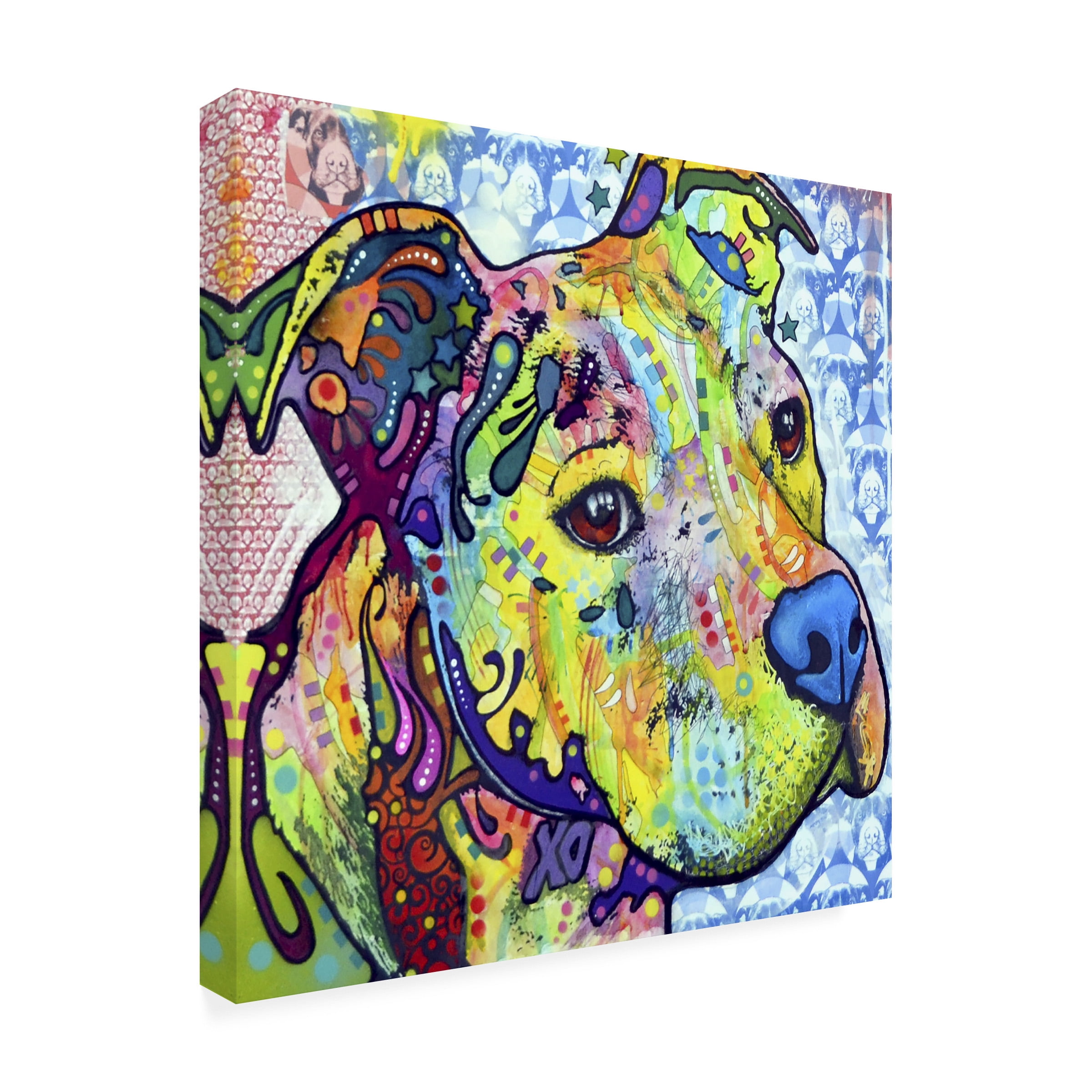 Dean Russo 'Thoughtful Pitbull III' Outdoor All-Weather Wall Decor