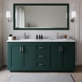 thumbnail image 2 of Wyndham Collection Miranda 72" Plywood Double Bathroom Vanity in Green/Nickel, 2 of 7