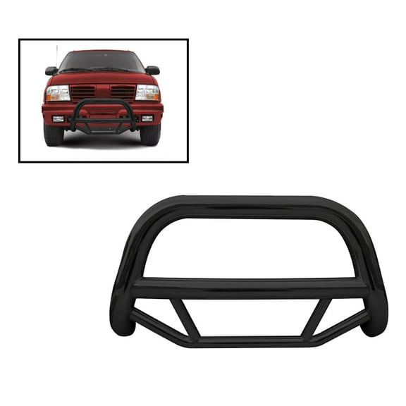 Black Horse Max Bull Bar No Skid Plate Black Compatible with 98-04 Chevrolet Blazer|98-04 Chevrolet S10|98-02 GMC S15|98-04 GMC Sonoma|98-00 Isuzu Hombre|98-01 Oldsmobile Bravada-MBB-GMB1701