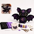 thumbnail image 7 of Halloween Craft Supplies Diy Stuffed Bat Plush Kit Adult Teen Complete Hand Sewing Set Gothic Plush Craft Witchy Halloween Decor Beginner Friendly Art Project, 7 of 7