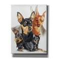 thumbnail image 1 of Epic Graffiti 'Miniature Pinscher Medley' by Barbara Keith, Canvas Wall Art, 40"x54", 1 of 8