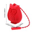 thumbnail image 3 of Huayishang Silicone Tea Separator Owl Tea Maker SiliconeTea Drains Reusable Creative Owl Wises Owl Tea Maker, 3 of 7