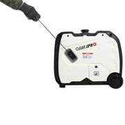 Super quiet Inverter Generator 4500w portable generator electric start, foldable handle with wheel, 212cc 4 stroke CARB EPA compliant, White
