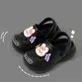 thumbnail image 2 of KKBOTIVE Toddler Girls Cute Rabbit Graphic Sandals, Casual Lightweight Cozy Beach Clogs Summer Slippers for Kids Everyday Wear, Black Size: 5-6 Years, 2 of 3
