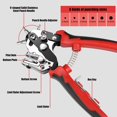 thumbnail image 2 of Zshan Leather Hole Punch Pliers, Force-Saving V-Hole Punch Tool, Multi-Function Hole Punch for Plastic, Cardboard, Leather, 2 of 5