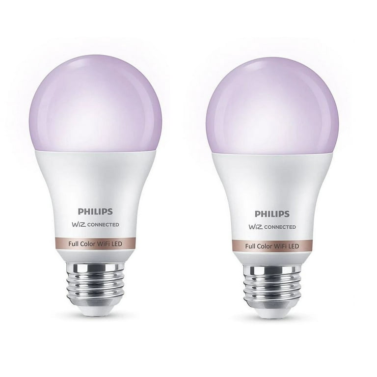 Philips Hue 60-Watt EQ A19 Color-changing E26 Dimmable Smart LED Light Bulb  (3-Pack) in the General Purpose Light Bulbs department at
