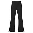 thumbnail image 5 of Leey-World Girls School Uniform Pants Kids Pull On Straight Leg Stretchy Elastic Waist Trousers with Pockets 5-14 Years(Black,11-12 Years), 5 of 6