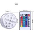 thumbnail image 2 of 4 Pcs Submersible LED Light with Remote Control Color Changing Lighting for Water Feature Vase Base, Spa, Aquarium, Pond, Pool, Garden, 2 of 5