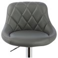 thumbnail image 2 of Best Master Claire Tabouret de Bar Pivotant Réglable en Faux Cuir Gris (Ensemble de 2), 2 of 2