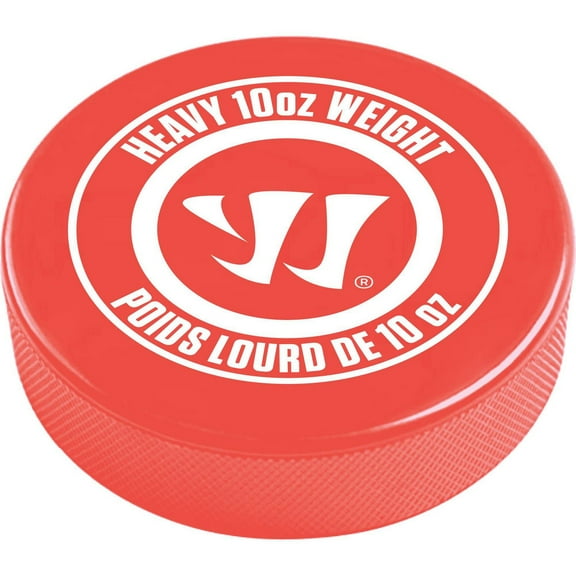 Warrior 10oz Hockey Puck - Heavyweight for Training - Red