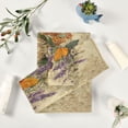 thumbnail image 6 of 3 Piece Bath Towels Set Bath Towel, Hand Towel and Face Towel for Bathroom, Gym, Hotel Butterflies and Lavender Pattern, 6 of 8