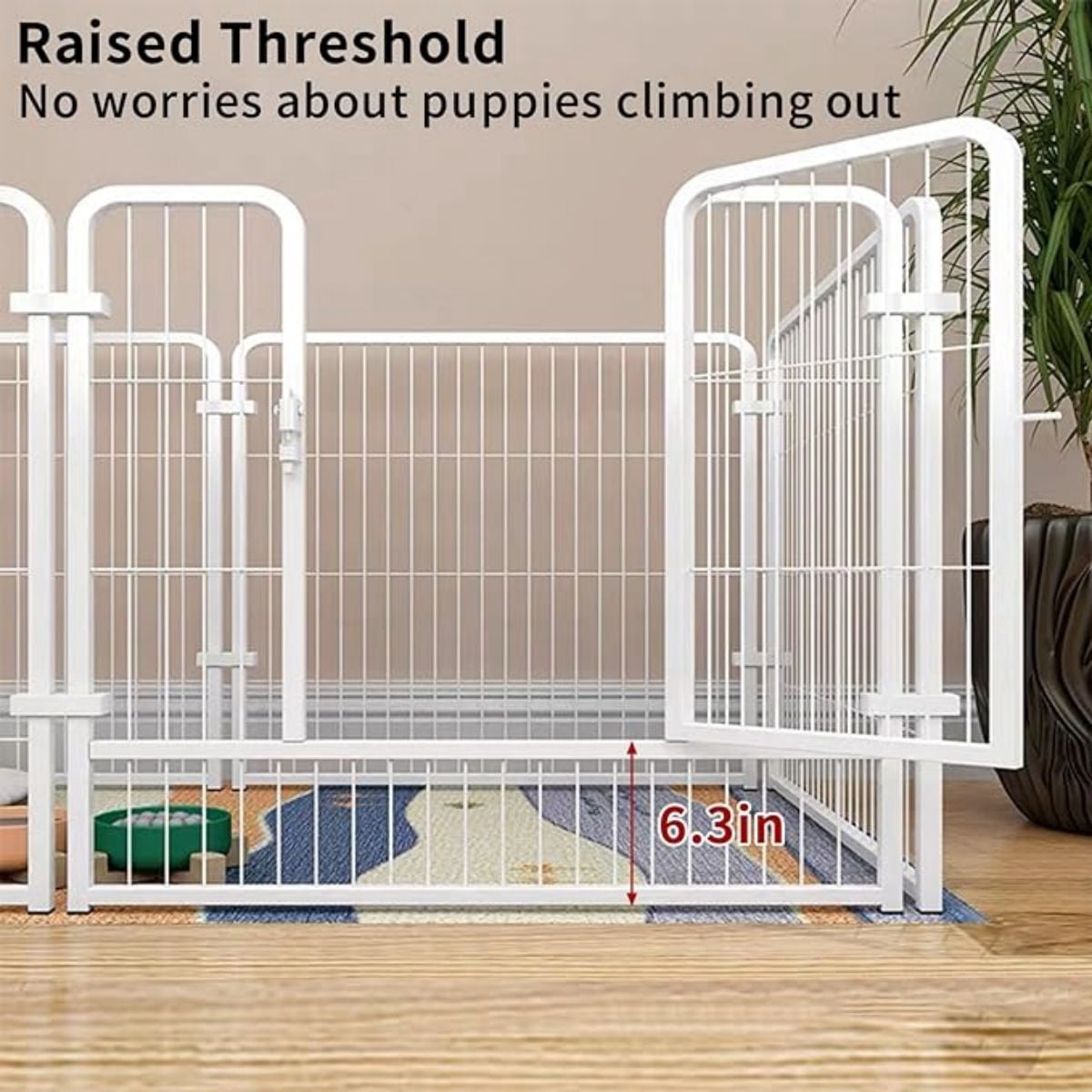 Aqwiopr Secure & Sturdy Dog Fence Playpen: Durable Outdoor Enclosure for Small Dogs