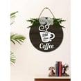 thumbnail image 1 of Eveokoki With Love Coffee Sign Rustic Wood Coffee Sign Farmhouse Coffee Bar Wall Decor Wood Plaque Hanging Sign for Home Housewarming Coffee Bar Coffee Station, 12x12 Inch, 1 of 5