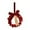 A, variant on Christmas Chime Wreath With Connected Ribbon And Chimes Christmas Rattan Wreaths For Front Door Wall Door Holiday Seasonal Indoor Home Decoration String Beads for Doorway Easter Bowl Fillers Pig on A