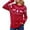 Red, variant on Women Christmas Outfit Elegant Fair Isle Knit Pullover Sweater for Women Cozy Winter Wear Soft Yarn Comfortable Loose Fit Casual Turtleneck Top Cold Weather Fashion Red S