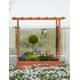 thumbnail image 3 of Yeshouse Jardinera elevada con enrejado, jardinera de madera con techo colgante, enrejado lateral y drenaje, jardinera independiente para plantas trepadoras, hortalizas y flores, 3 of 6
