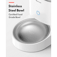 thumbnail image 6 of homerun Pet Automatic Smart Feeder, App control, Timed Dosing, Anti Grain Jamming Design, 4L capacity, Stainless Steel Version, 6 of 8