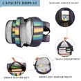 thumbnail image 3 of FORMRS Unisex School Backpack 17" Student Travel Bag with Laptop Compartment, Purple UFO, 3 of 7