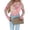 Pink, variant on Women's Sheer Floral Print Long Sleeve Top, Crew Neck Stretch Fitted Mesh Blouse, Slim Base Layer for Layering
