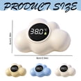 thumbnail image 3 of Xinyat Cloud Water Thermometer Blue, Kid Digital Floating Water Thermometer for Tub, Digital Temperature Gauge with Display & Fast Readings, Great for Baby Bath, 3 of 9