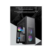 GAMEMAX MASTER 2 Black / Mesh / Tempered Glass / Metal ATX Full Tower Computer Case