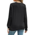 thumbnail image 5 of Fantaslook Fall Sweatshirts for Women Crewneck Long Sleeve Shirts Casual Tunic Tops Lightweight Pullover Sweatshirts, 5 of 8