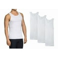 thumbnail image 4 of Fruit of the Loom Men's 9-Pack White 100% Cotton A-Shirts Tanks X-Large, White, 4 of 6