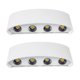 thumbnail image 2 of 2 piezas de lámpara de pared impermeable al aire libre moderna, lámpara de pared LED blanca, 8w8 Afortunado Sencillez, 2 of 2