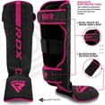 thumbnail image 4 of RDX Shin Guards for Kickboxing, Muay Thai, MMA Fighting and Training Pads, Maya Hide Leather KARA Instep Foam Protection, Leg Foot Protector for Martial Arts, Sparring, BJJ and Boxing Gear, 4 of 8