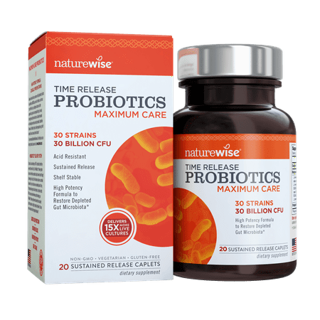 NatureWise Soins maximum Probiotiques, 20 Ct