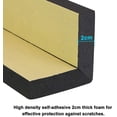 thumbnail image 7 of BUZIFU 2 Pack Car Parking Protector Garage Wall Protector Foam Black and Yellow Stripes Warning Corner Protectors Bumper Protectors Anti-scratch Rubber Protector Protect Your Car (Corner Guards), 7 of 7
