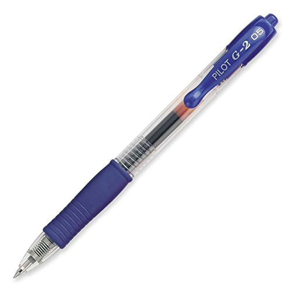 Pilot G2 Gel Ink Roller Ball, Blue Extra Fine 6 Pens & 12 Refills (31103-77233)