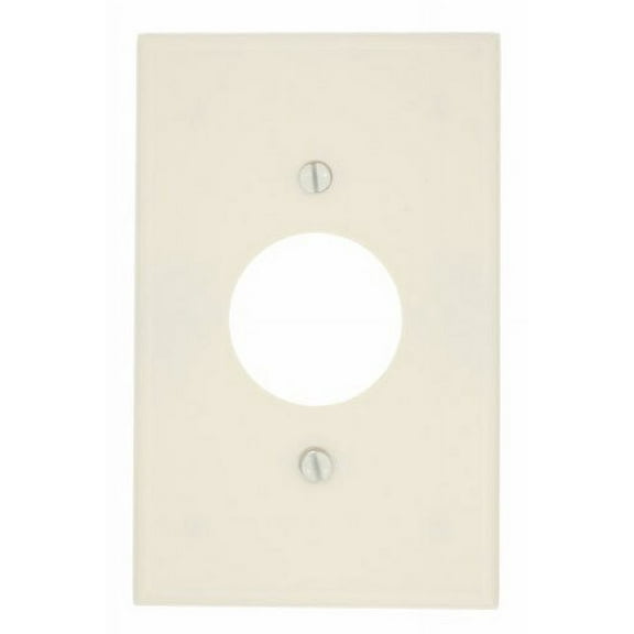 Leviton 80504-T Light Almond Midway Single Gang 1.406" Single Receptacle Wall Plate