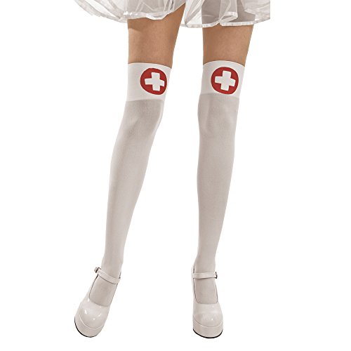 Boo! Inc. White Thigh-High Sheer Nurse 