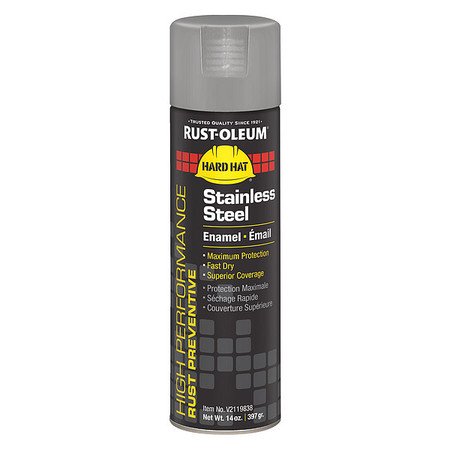 Rust-Oleum V2119838 Stainless Steel Rust Preventative Spray Paint, 14