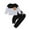 Black1, variant on SHTXOZHI Baby Boy Girl Clothes Set Long Sleeve Crewneck Sweatshirt Pants Cute Toddler Fall Winter Outfits