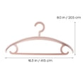 thumbnail image 2 of OUNONA 10 Pcs Stainless Clothes Hanger Non-slip Hanger Student 41.50X20.50X3.50CM Pink, 2 of 8