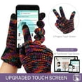 thumbnail image 6 of FZ FANTASTIC ZONE Womens Winter Touchscreen Gloves for Cold Weather, Chenille Warm Cable Knit Elastic Cuff Texting Thermal Gloves for Cycling Driving Running, 6 of 6